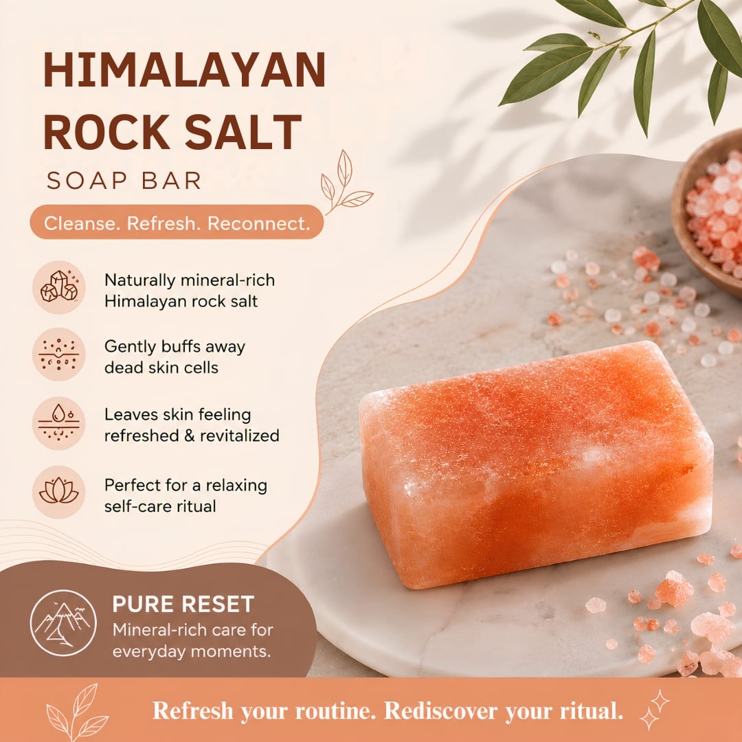 Himalayan Rock Salt Soap Bar image 4
