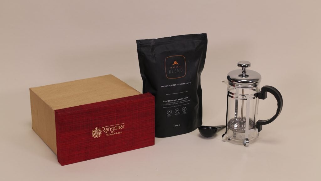 French Press with Filter Coffee Powder image 1