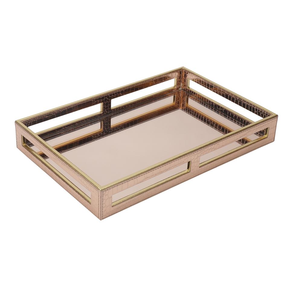 Rose Gold Glass Tray image 1