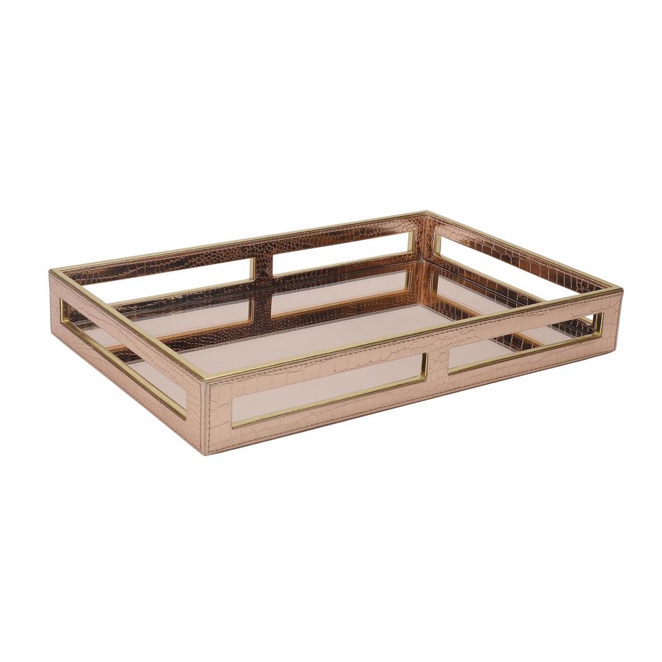 Rose Gold Glass Tray image 2