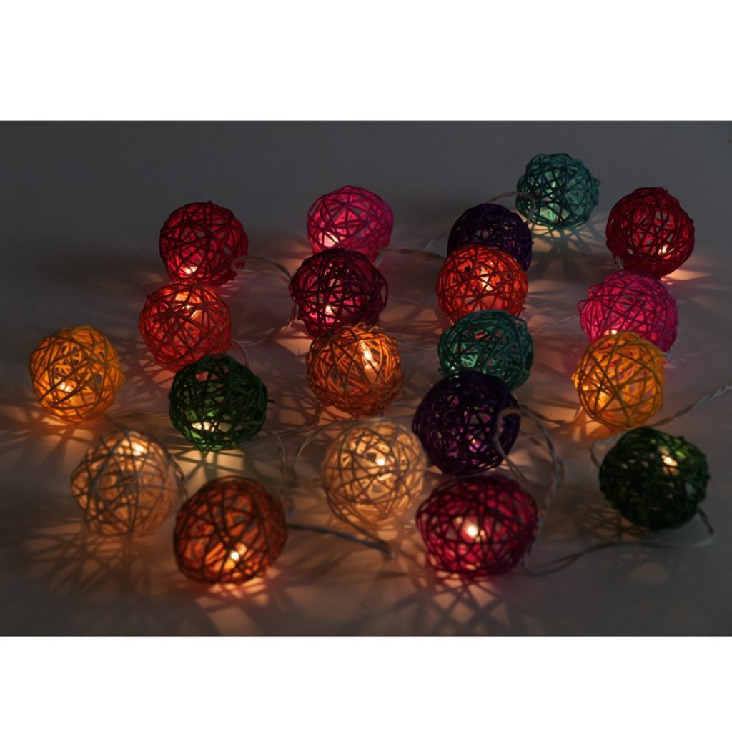 Rattan Ball Fairy LED Light image 3