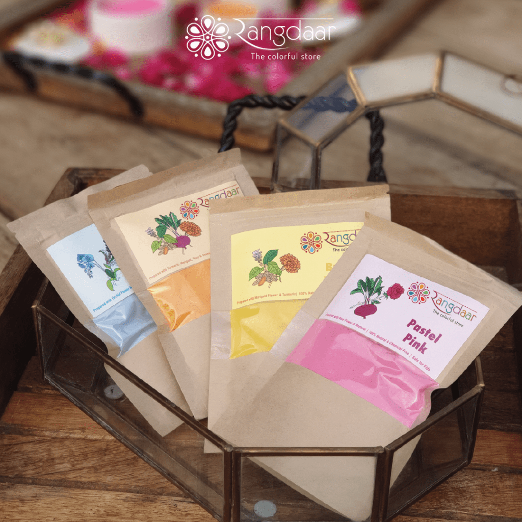 Premium Natural Gulal – Set of 4 image 1