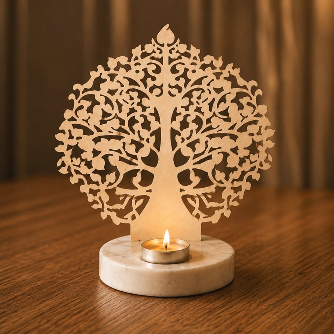 Tree Of Life With Tealight Holder image 3