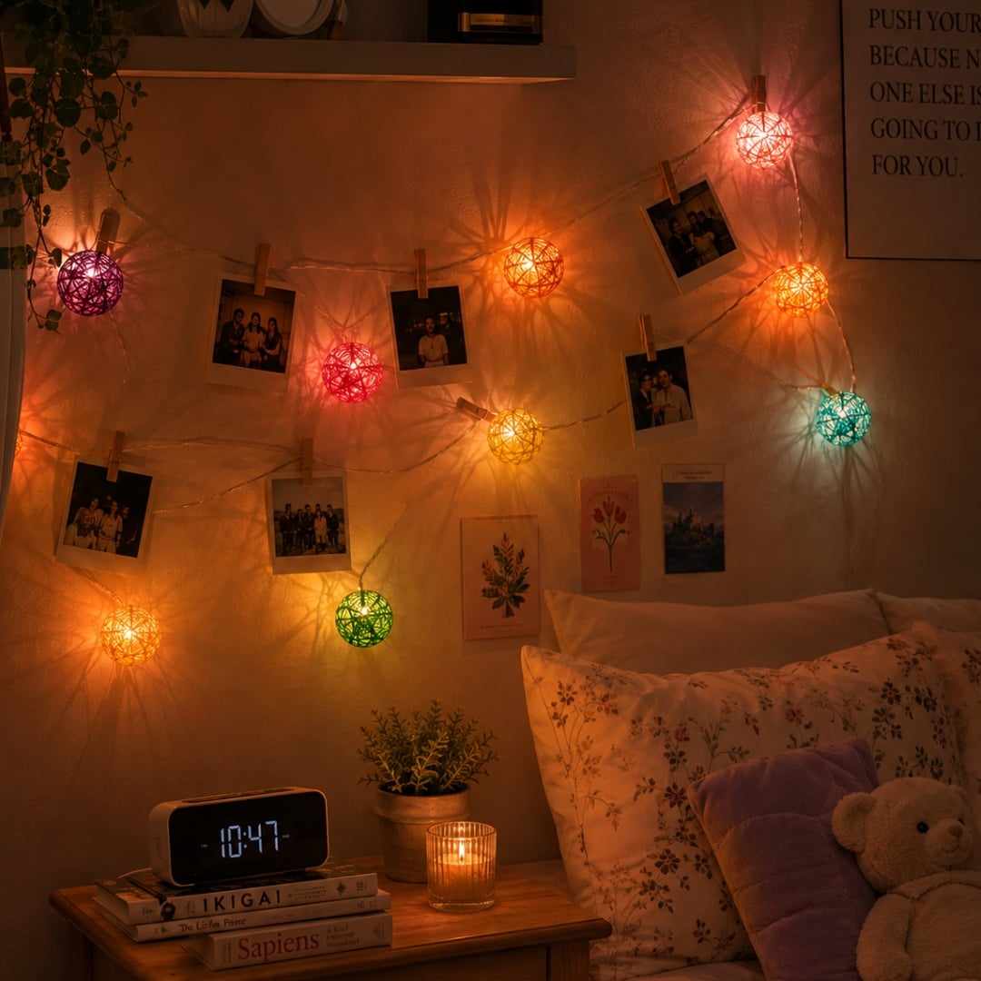 Rattan Ball Fairy LED Light image 3