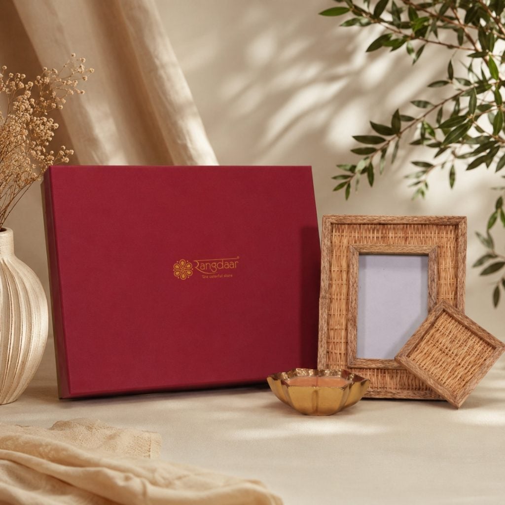 Cane Photo Frame, Coaster & Candle Gift Set Preserve Memories. Create Moments. image 1