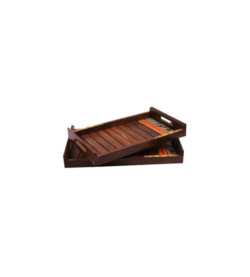 Wooden tray set of two pcs image 2