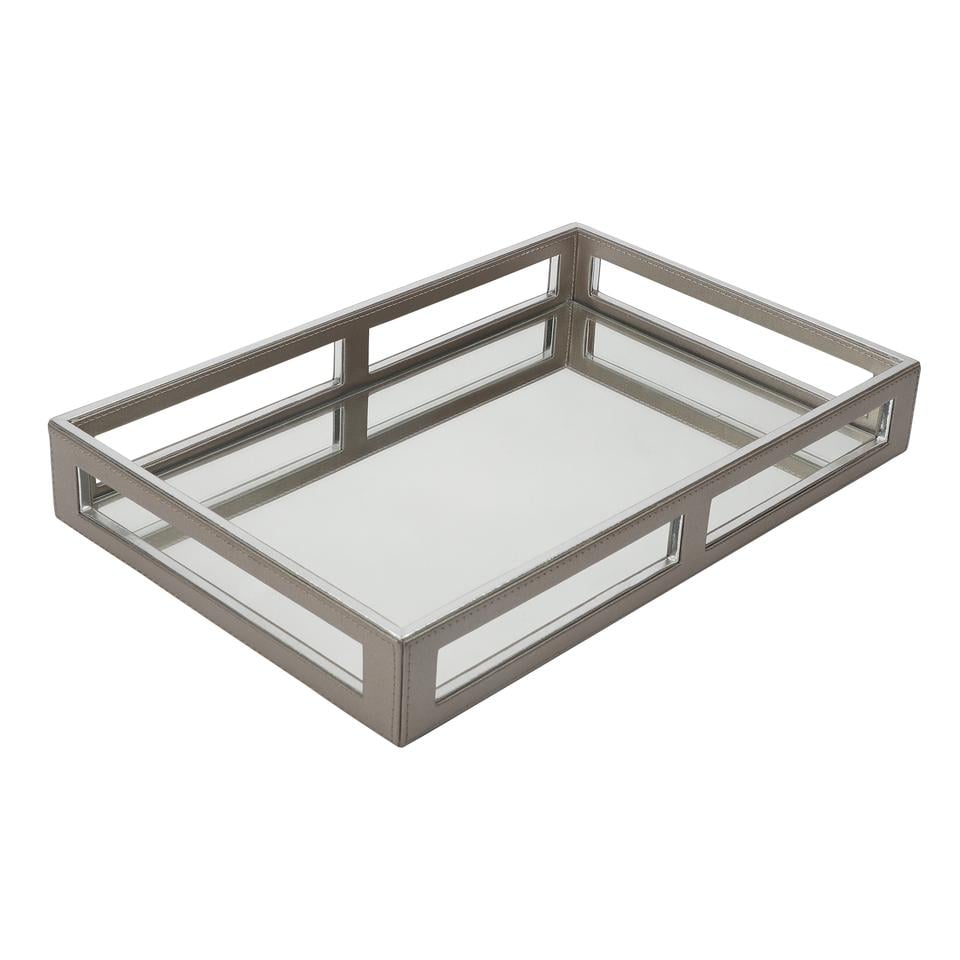 Silver Glass Tray image 1