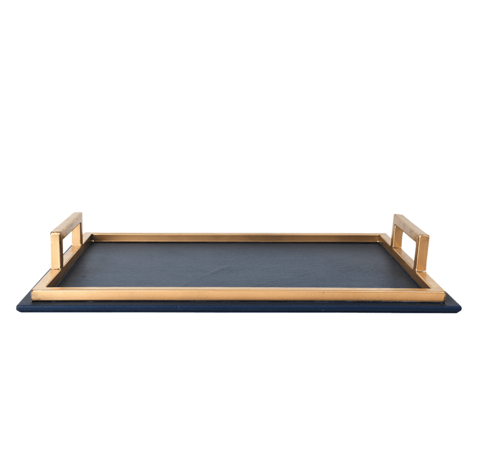 Royal Blue & Gold Rectangular Tray image 3