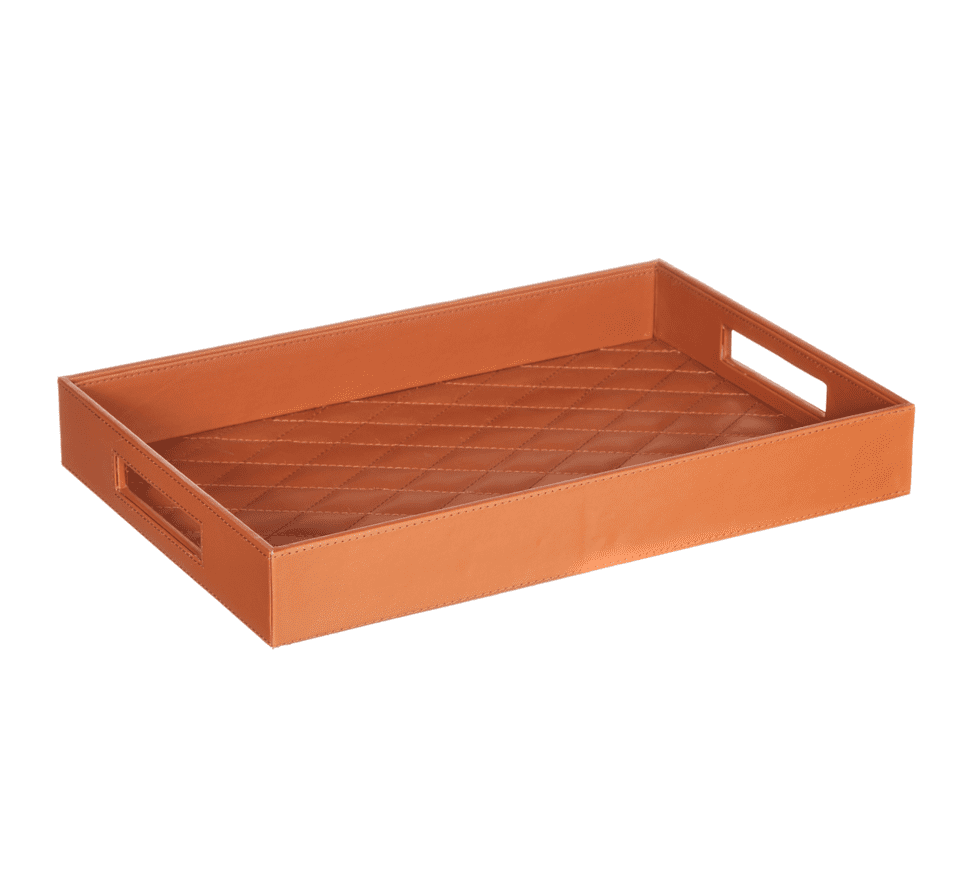 Tan Diamond Pattern Tray image 1