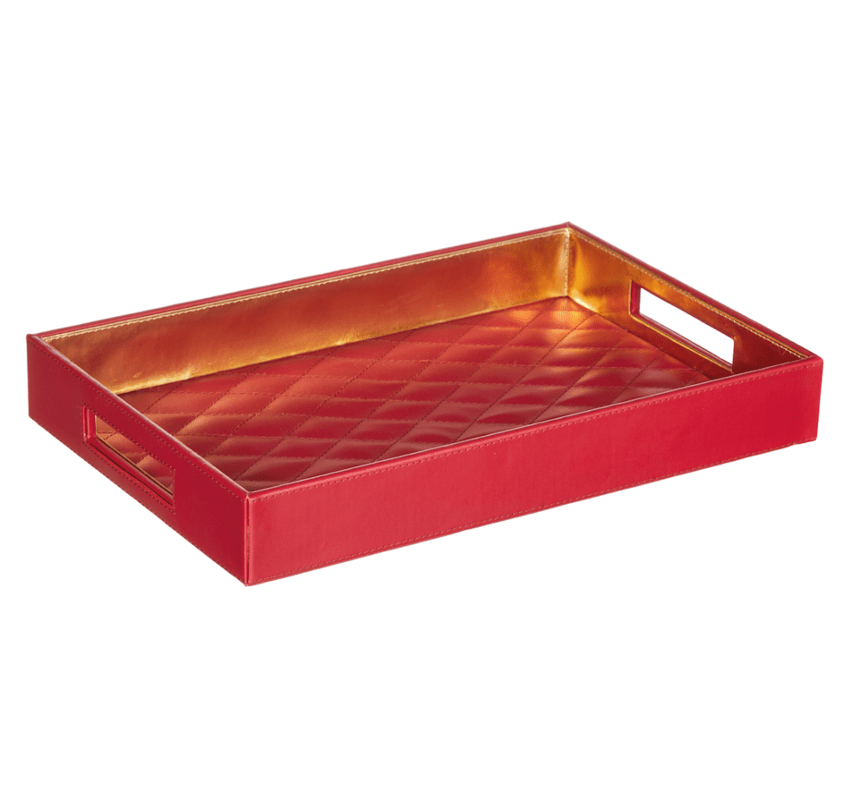 Maroon Diamond Pattern Tray image 1