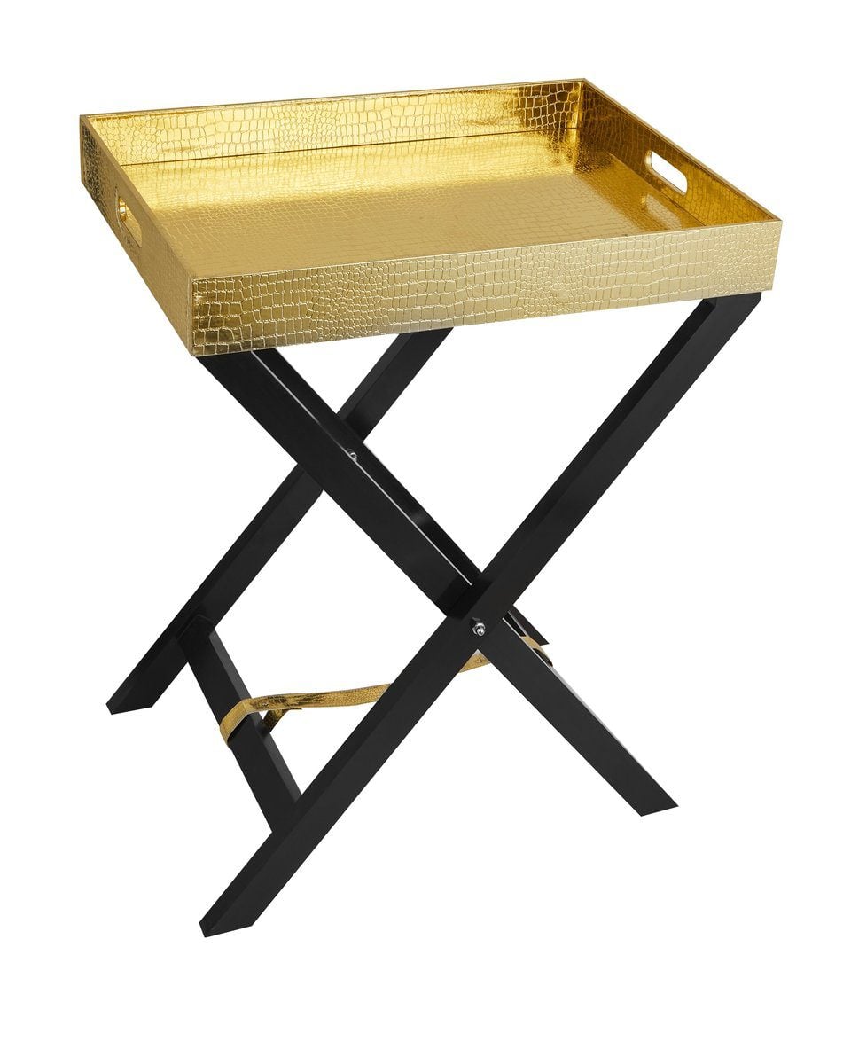 Gold Butler Tray Table image 1
