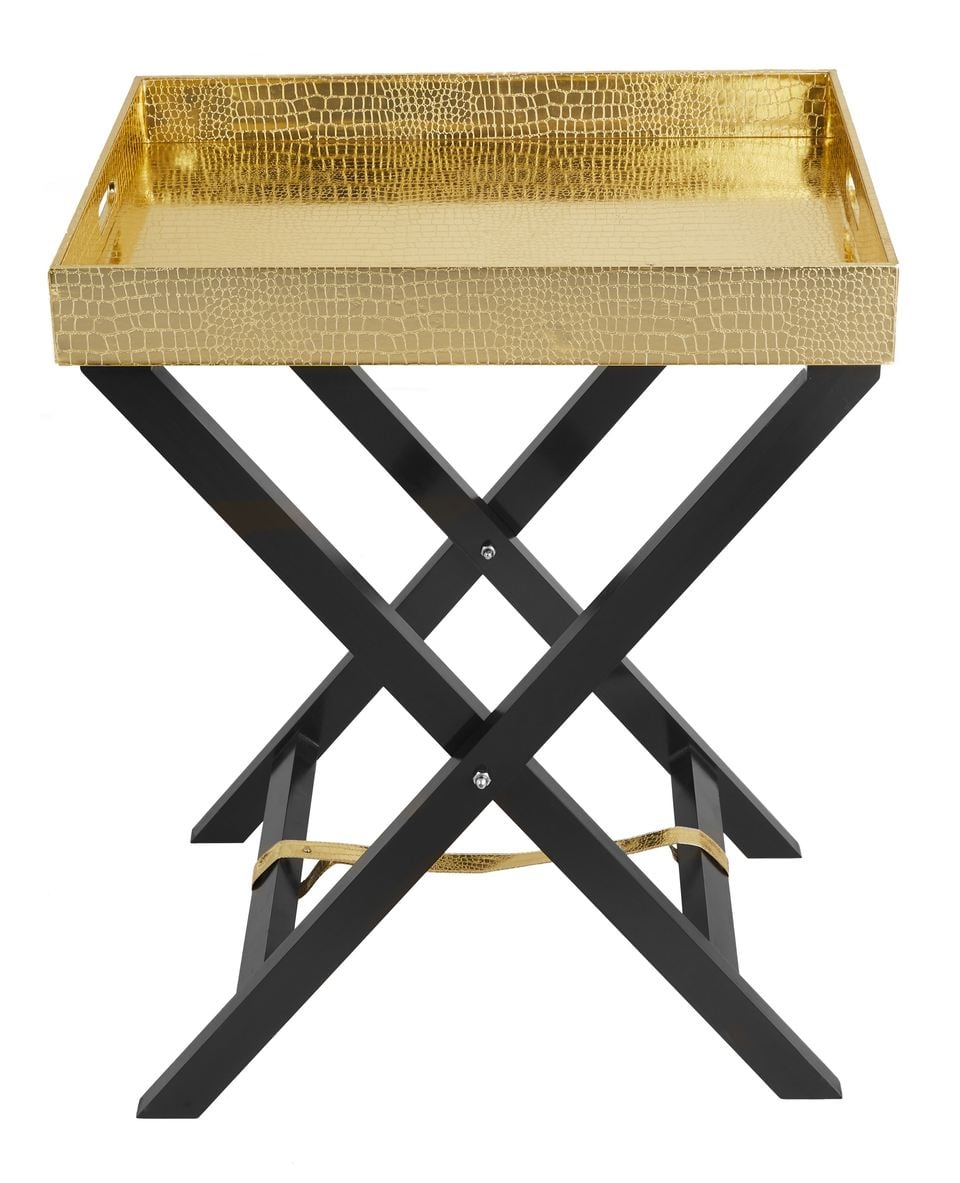 Gold Butler Tray Table image 2