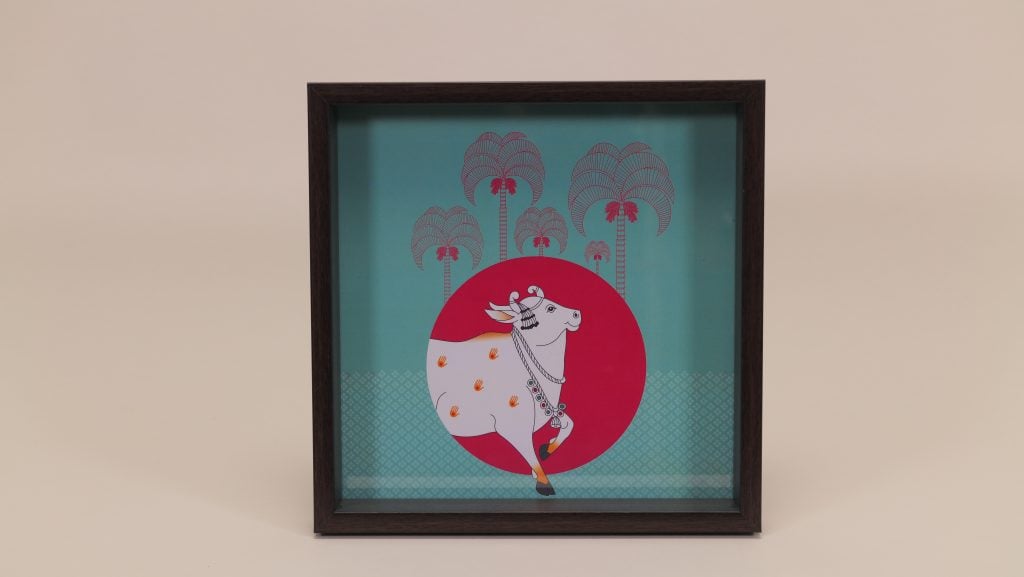 Pichwai Painting Tray image 2