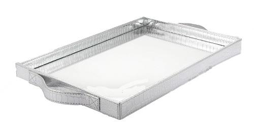 Glass Silver Tray